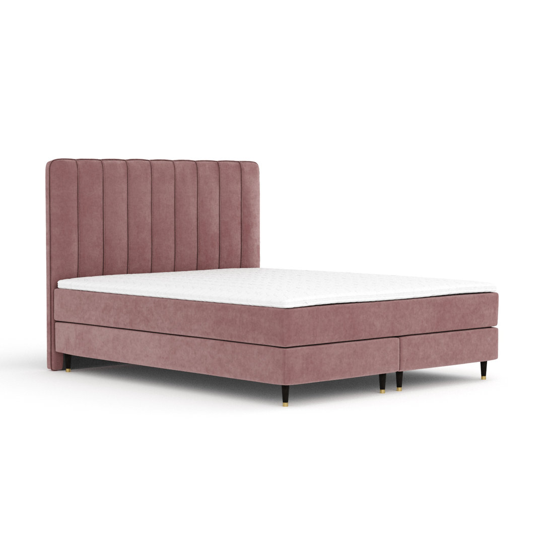 Boxspring Bed Hollaway with Topper and Storage