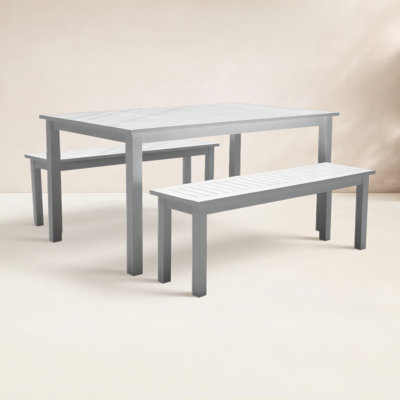 Bowery 59" Acacia Patio Dining Set
