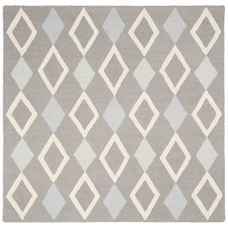 Krystyna Hand Tufted Wool Rug, Square 5'