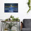 Art mural en métal Red Barrel Studio® «Blue and White Menorah» par Linda Woods-778879875