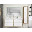 Ensemble de meuble-lavabo double mural 59 po Seavy-1833138597