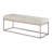 Gwendolyn 48"W Channel Tufted Entryway Bench– Modern Accent Seating With Metal Frame