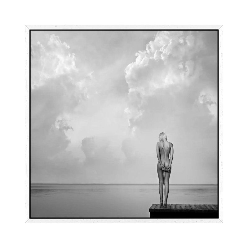 Echospace 1 Piece Wall Art on Canvas, 66.04cm H x 66.04cm W x 3.81cm D, White Floater Framed