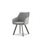 Eubanks Luxury Fabric Upholstered Dining Chair with Chrome Metal Legs - Modern Home-855081609-855081606