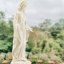 Statue de jardin 29,9 "en oxyde de magnésium fabriqué à la main