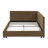 Upholstered Full Size Bed Frame With Comfortable Armrest And , Velvet Fabric, For Bedroom Living Room, , Brown Mid-Century Style Frame, Upholstery Strong,-691891417