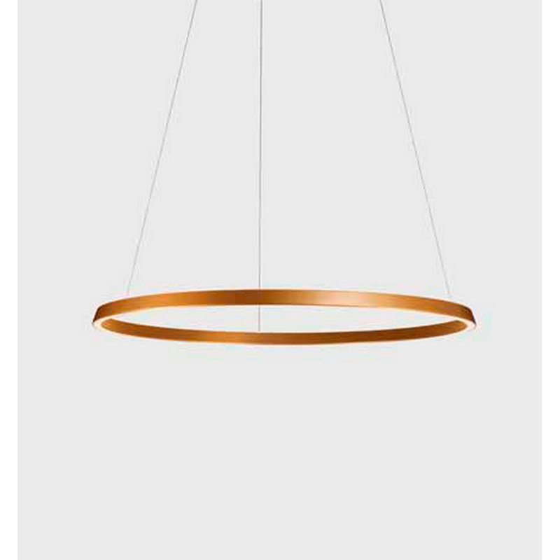 Circular 1 - Light LED Chandelier, Gold, Gold, Downward Light