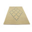 Tapis beige moderne touffeté à la main à motif de treillis Jawaher 5 pi x 8 pi beige