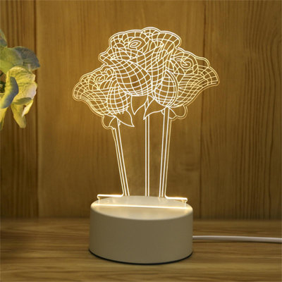 USB USB acrylique lampe veilleuse maison cadeaux de décoration extérieure
