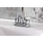 Kingston Brass Centurion Two-Handle 3-Hole Deck Mount 4" Centerset Bathroom Faucet with Plastic Pop-Up-1476594552