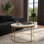 Koehler Faux Marble Top Coffee Table