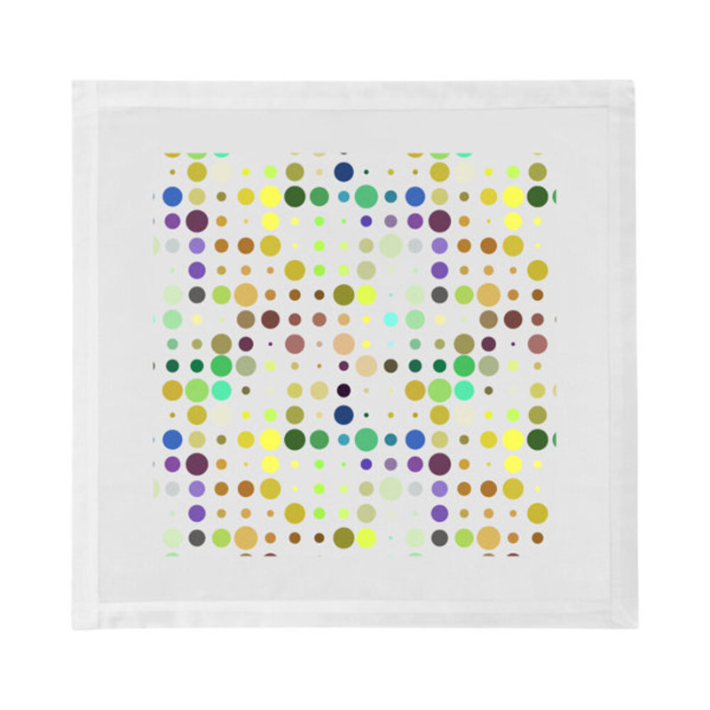 Mod Confetti Andre Hemstitch 22" Linen/Cotton Napkin, Granada