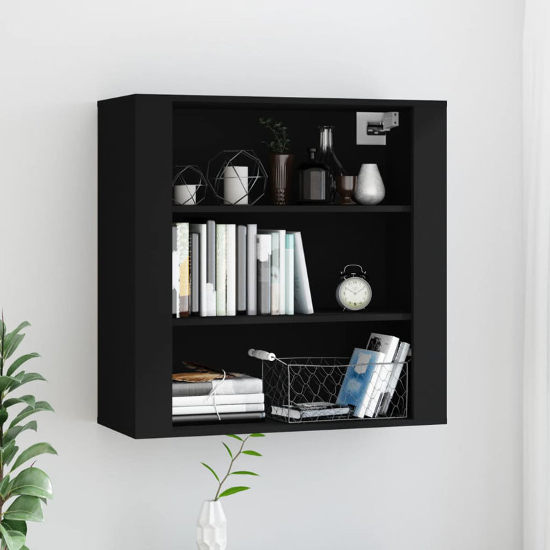Aelianna Square Accent Shelf, Black