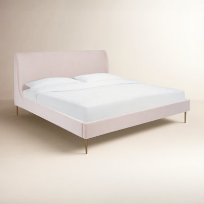 Venedy Upholstered Wingback Bed