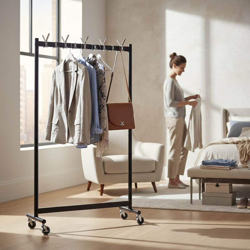 Arrian 103cm Rolling Clothing Rack