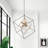 6 - Light Unique Geometric Dining Room Chandelier ETL Certified