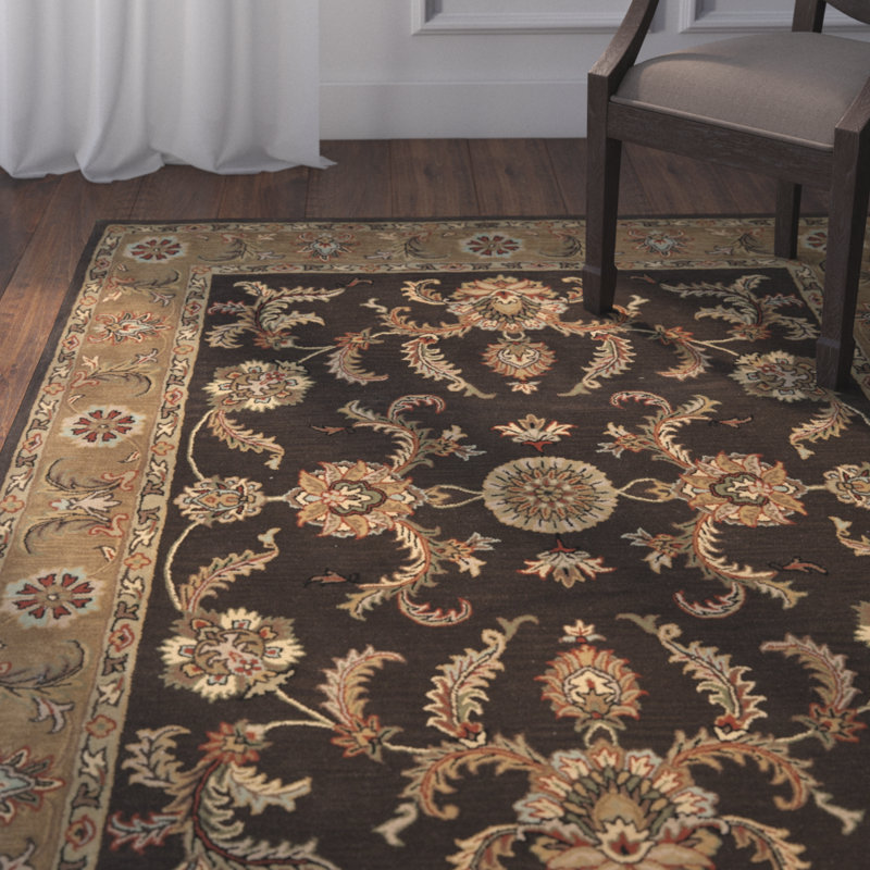 Meriden Hand Tufted Wool Oriental Rug, Rectangle 5' x 8'