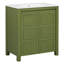 Meuble-lavabo de salle de bain avec lavabo, armoire de rangement avec porte à fermeture en douceur, tablette réglable-174991573