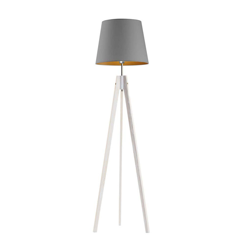 Bert 149cm Tripod Floor Lamp, White, Grey