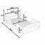 Lit plateforme simple avec roulettes Amarionna-428140213