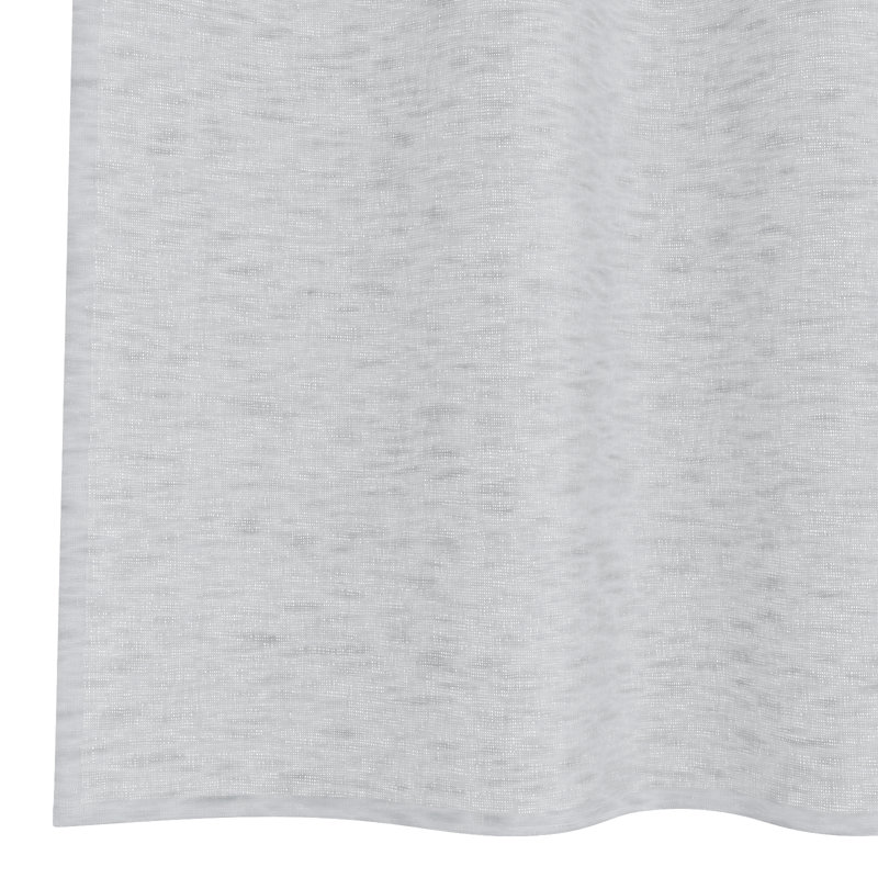 Suzzy Semi Sheer Curtain Pair, Light Grey, 140cm Width x 140cm Drop