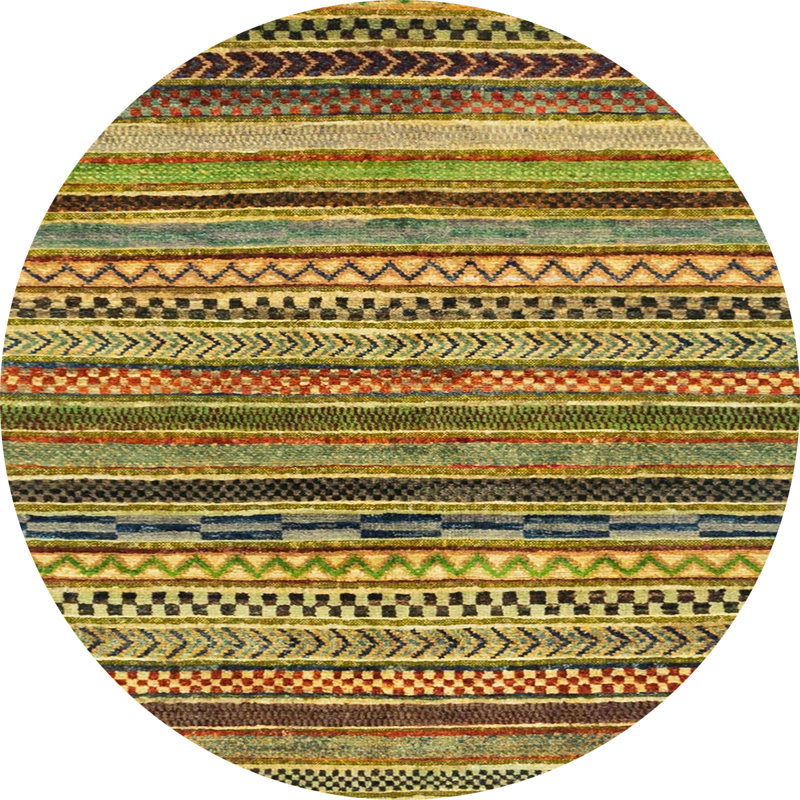 Tapis abstrait moderne 2258ABS2266, Rond 6 pi