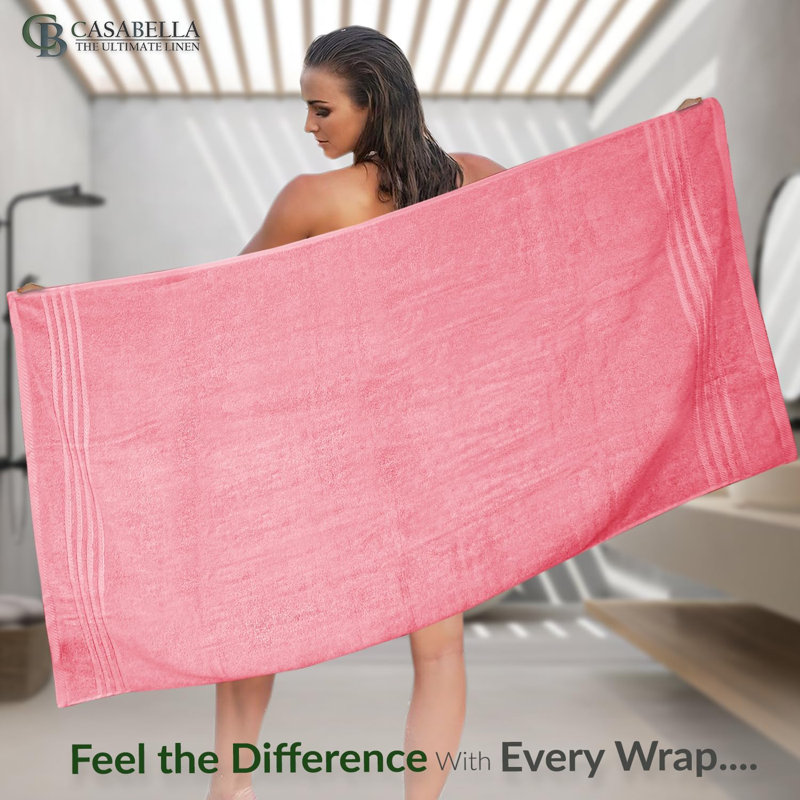 3Pk Zero Twist Large Bath sheet 80x140, Pink
