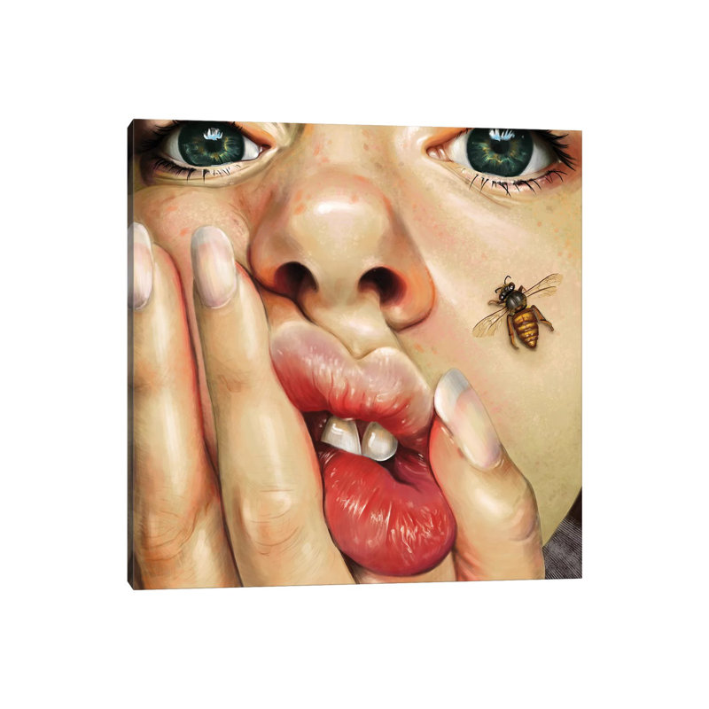 Honeysuckle by Teodora Jelenic - Painting on Canvas, Wrapped Canvas, 93.98 cm H x 93.98 cm W x 3.175 cm D