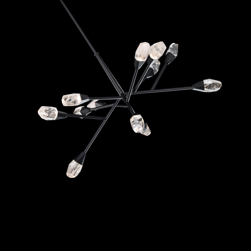 Synapse 12 - Light LED Chandelier, Black