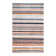 Tapis rayé bleu / orange / gris Prentice