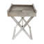 Table d'appoint à plateau géométrique en cuir Cole and Grey-978181028