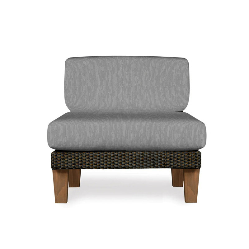 Catalina Outdoor Teak Lounge Chair, Mink, Remy Shadow