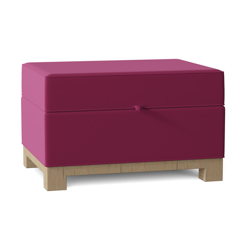 Repose-pieds rectangulaire avec rangement Brandes, Rose Klein, Acajou