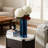 Irmfried X-Shaped Handmade Blue Glass Table Vase-643226433