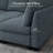 3-Seater Modular Sofa Chaise Lounge, Frostvelvet Upholstery Sofa Bed-874097759-874097728