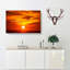 Striking Orange Sunset In Abstract - Wrapped Canvas-55318050