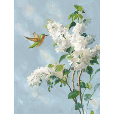 " Hummingbird Spring I Soft Blue "