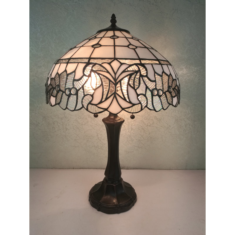 Sarvis Metal Table Lamp, White/Black