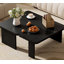 Ensemble de table basse moderne et minimaliste, table basse rectangulaire avec motif d'épissure, table de combinaison multifonctionnelle-2029683844