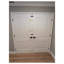 Portes françaises à double panneau vitrées avec quincaillerie Lucia 8831 Cadre de panneau en soie blanche Garnitures Intérieur de salle de bain et chambre Porte robuste 36" x 84" (2* 18x84)-87389954