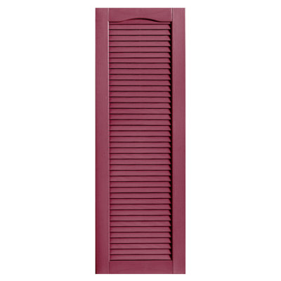 Cathedral Top Full-style Open Louver Shutters Pair