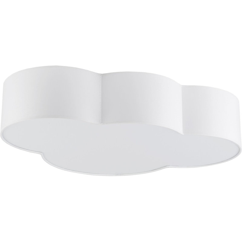 Ismaeel Fabric Flush Mount, White