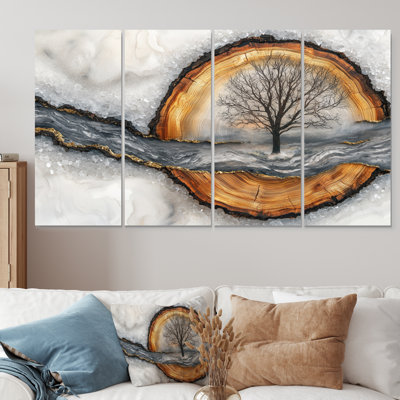 Beare II - Forest Wall Art - Ensemble de 4 décorations murales traditionnelles