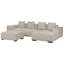 Amoriah 5 Seater Sofa & Chaise-151100585-151100591