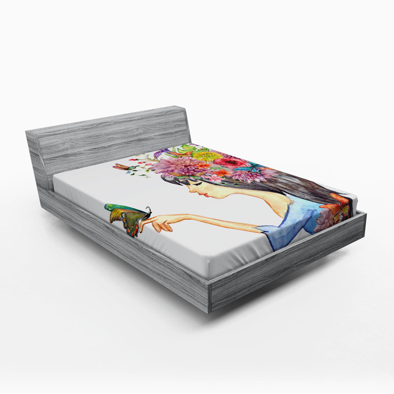 Drap-housse d’art papillon, Drap-housse de taille double