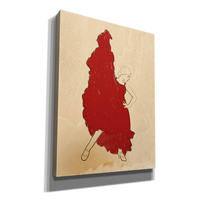  «Danseuse de flamenco espagnole» par Sabrina Balbuena, art mural sur toile, 40 po x 54 po