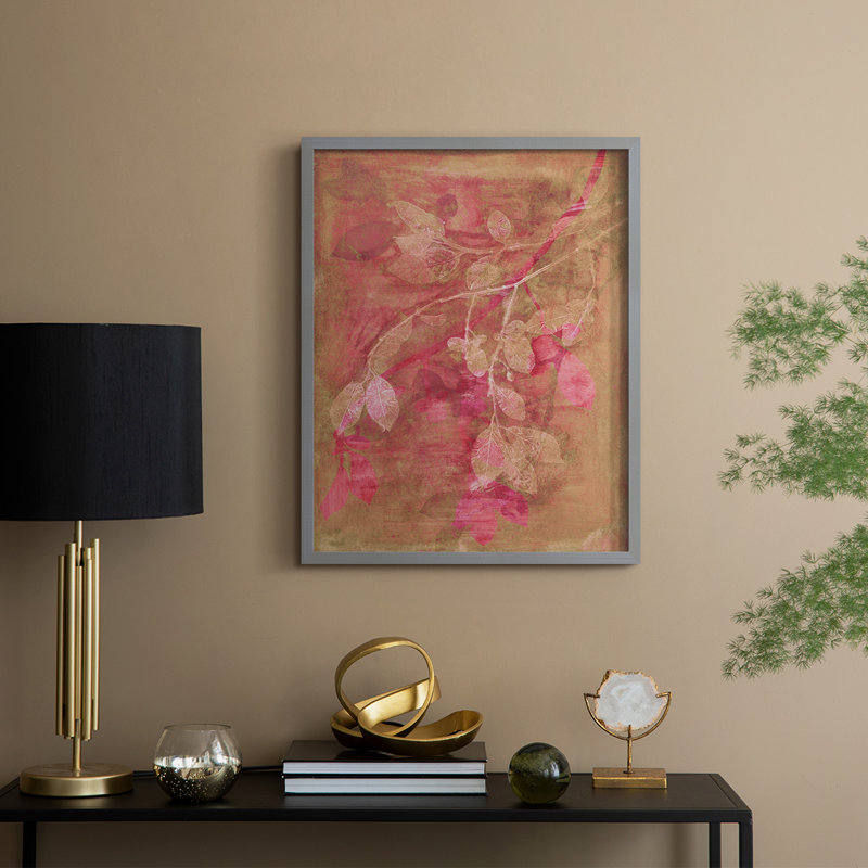 «Branching Out IV», reproduction encadrée - bois massif, H 21 po x l 17 po, Grey