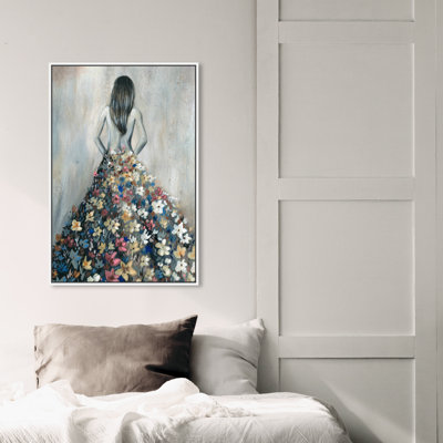 " Girl With Flower Thoughts "