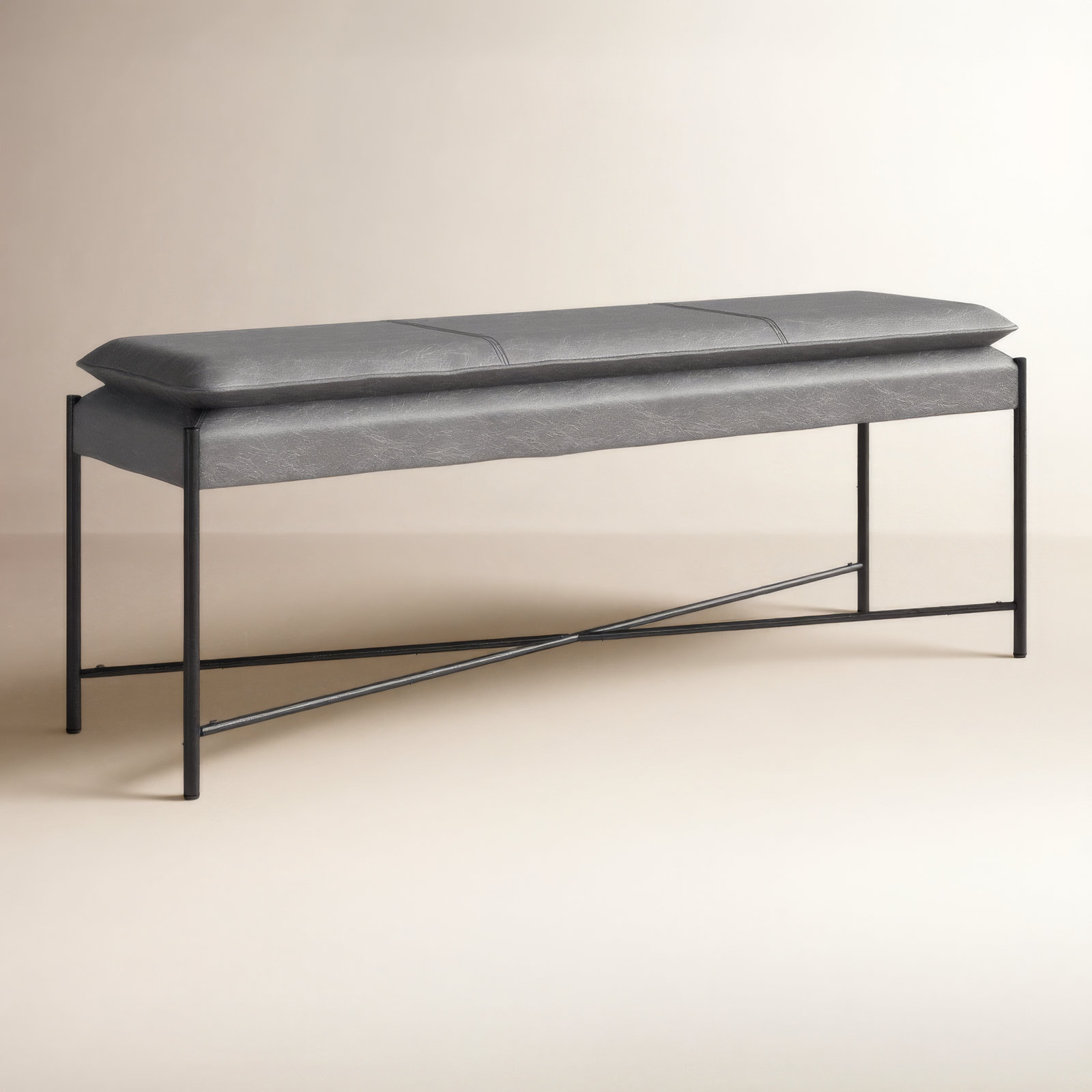 Braylon 50" Entryway Bench, Gray