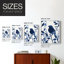 FLORAL Series DLXV - reproduction encadrée de qualité supérieure - prête à être accrochée - aucun clou requis-195004082-195004092